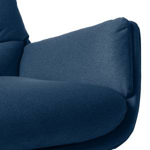 Sessel Garbo VI Webstoff - Webstoff Anda II: Blau - Chrom glänzend