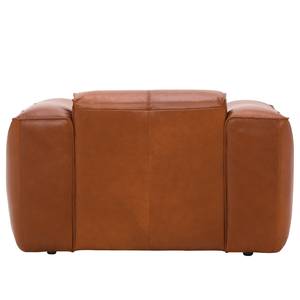 Fauteuil Hudson Tissu Cuir véritable Dub : Marron