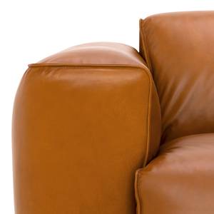 Fauteuil Hudson Tissu Cuir véritable Dub : Cognac