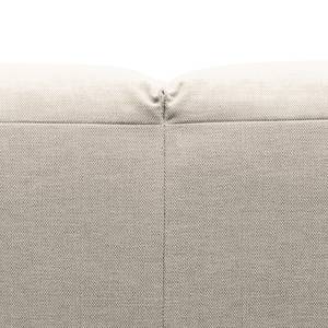 Canapé panoramique Hudson II Tissu Tissu Saia: Beige - Méridienne courte à gauche (vue de face)