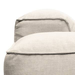 Wohnlandschaft Hudson II Webstoff Webstoff Saia: Beige - Longchair davorstehend rechts