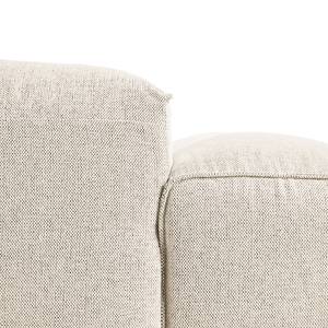 Wohnlandschaft HUDSON Webstoff Saia: Beige - Longchair davorstehend links / Ottomane rechts