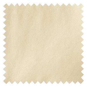 Wohnlandschaft HUDSON Echtleder Neka: Creme - Longchair davorstehend links / Ottomane rechts