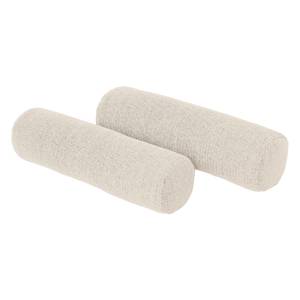 Coussins Omnia en tissu (lot de 2) Tissu Saia: Beige