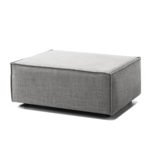 Repose-pieds KINX rectangulaire Tissu Milan : Gris clair