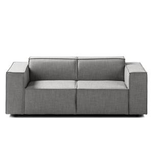 2-Sitzer Sofa KINX Webstoff - Webstoff Milan: Hellgrau - Keine Funktion