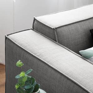 3-Sitzer Sofa KINX Webstoff Milan: Hellgrau