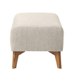 Gestoffeerde hocker Bora II geweven stof Geweven stof Saia: Beige