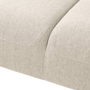 Wohnlandschaft Bora II Webstoff Webstoff Saia: Beige - Longchair davorstehend rechts / Ottomane links