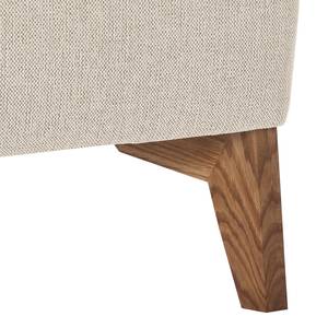 Wohnlandschaft Bora II Webstoff Webstoff Saia: Beige - Longchair davorstehend rechts / Ottomane links