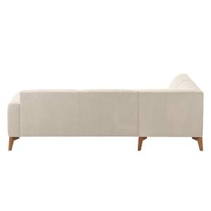 Ecksofa Bora II Webstoff Webstoff Saia: Beige - Ottomane davorstehend links