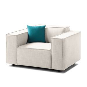 Fauteuil KINX Tissu Milan : Blanc vieilli