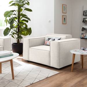 Fauteuil KINX Tissu Milan : Blanc vieilli