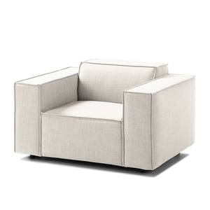 Fauteuil KINX Tissu Milan : Blanc vieilli