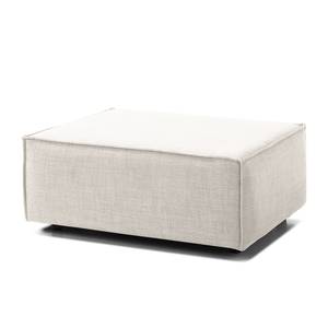 Repose-pieds KINX rectangulaire Tissu Milan : Blanc vieilli