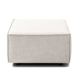 Repose-pieds KINX rectangulaire Tissu Milan : Blanc vieilli