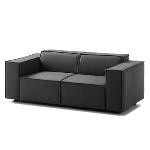 2-Sitzer Sofa KINX Webstoff - Webstoff Milan: Anthrazit - Keine Funktion