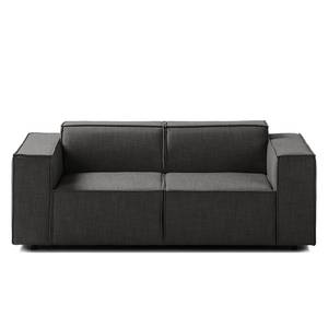 2-Sitzer Sofa KINX Webstoff - Webstoff Milan: Anthrazit - Keine Funktion