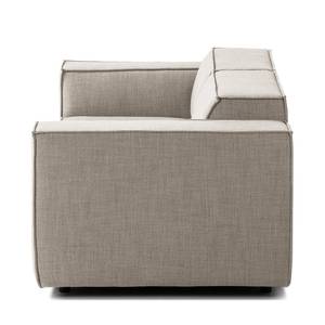 2 places Canapé KINX Velours - Tissu Milan : Beige - Sans fonction