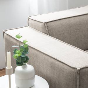 2 places Canapé KINX Velours - Tissu Milan : Beige - Sans fonction