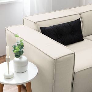 2,5-Sitzer Sofa KINX Webstoff - Webstoff Osta: Altweiß - Keine Funktion