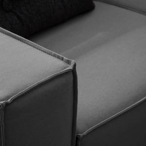 2,5-Sitzer Sofa KINX Webstoff - Webstoff Osta: Anthrazit - Keine Funktion