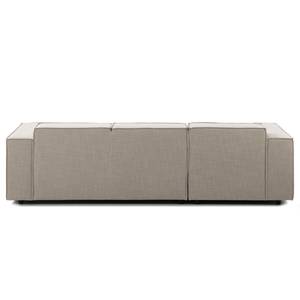 Ecksofa KINX mit Longchair Webstoff - Webstoff Milan: Beige - Breite: 260 cm - Longchair davorstehend links - Keine Funktion