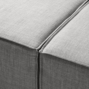 Canapé d’angle KINX méridienne Tissu Milan : Gris clair - Largeur : 260 cm - Méridienne courte à droite (vue de face) - Sans fonction