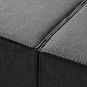 Canapé d’angle KINX méridienne Tissu Milan : Anthracite - Largeur : 260 cm - Méridienne courte à droite (vue de face) - Sans fonction