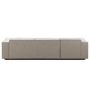 Ecksofa KINX mit Longchair Webstoff - Webstoff Milan: Beige - Breite: 294 cm - Longchair davorstehend links - Keine Funktion