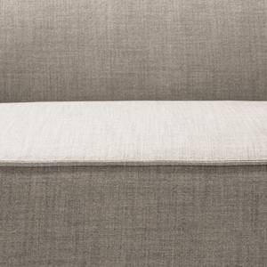 Ecksofa KINX mit Longchair Webstoff - Webstoff Milan: Beige - Breite: 294 cm - Longchair davorstehend links - Keine Funktion