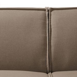 Canapé d’angle KINX méridienne Tissu Osta: Cappuccino - Largeur : 294 cm - Méridienne courte à gauche (vue de face) - Sans fonction
