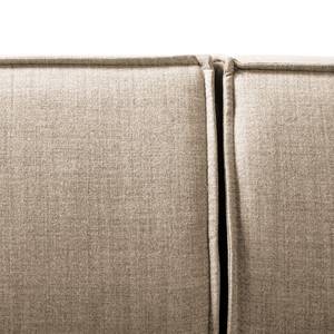 Ecksofa KINX mit Ottomane Webstoff - Webstoff Milan: Beige - Ottomane davorstehend rechts - Keine Funktion