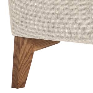 Wohnlandschaft Bora II Webstoff Webstoff Saia: Beige - Longchair davorstehend links / Ottomane rechts