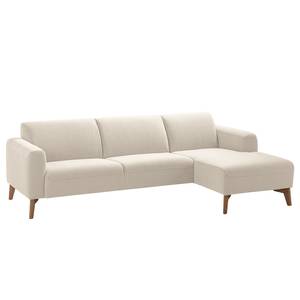 Ecksofa Bora II Webstoff Webstoff Saia: Beige - Longchair davorstehend rechts