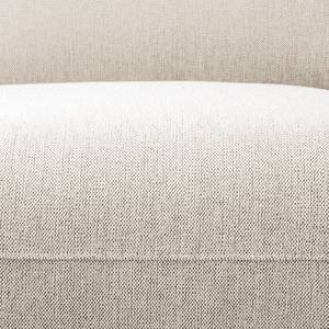 Canapé d'angle Bora II Tissu Tissu Milan : Blanc vieilli - Méridienne courte à droite (vue de face)