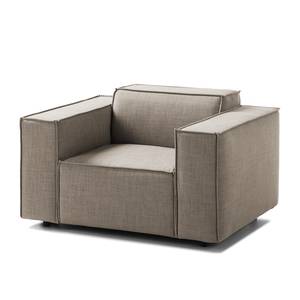 Fauteuil KINX Geweven stof Milan: Grijs-Marron