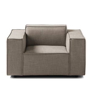 Fauteuil KINX Tissu Milan : Gris-Marron