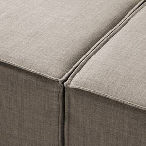 2-Sitzer Sofa KINX Webstoff - Webstoff Milan: Grau-Braun - Keine Funktion