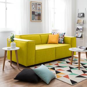 2-Sitzer Sofa KINX Webstoff - Webstoff Milan: Gelb - Keine Funktion