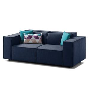 2-Sitzer Sofa KINX Webstoff - Webstoff Milan: Dunkelblau - Keine Funktion