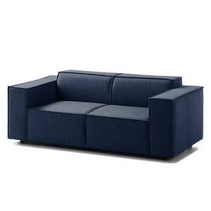 2-Sitzer Sofa KINX Webstoff - Webstoff Milan: Dunkelblau - Keine Funktion