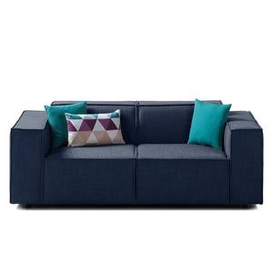 2-Sitzer Sofa KINX Webstoff - Webstoff Milan: Dunkelblau - Keine Funktion