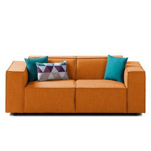 2-Sitzer Sofa KINX Webstoff - Webstoff Milan: Rostbraun - Keine Funktion