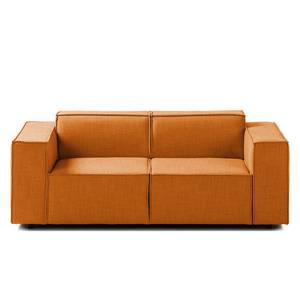 2-Sitzer Sofa KINX Webstoff - Webstoff Milan: Rostbraun - Keine Funktion