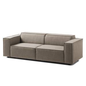 2,5-Sitzer Sofa KINX Webstoff - Webstoff Milan: Grau-Braun - Keine Funktion