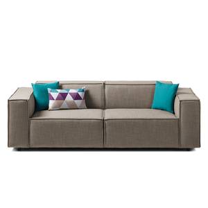 2,5-Sitzer Sofa KINX Webstoff - Webstoff Milan: Grau-Braun - Keine Funktion