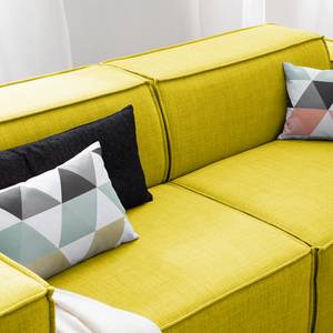 2,5-Sitzer Sofa KINX Webstoff - Webstoff Milan: Gelb - Keine Funktion