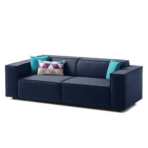 2,5-Sitzer Sofa KINX Webstoff - Webstoff Milan: Dunkelblau - Keine Funktion