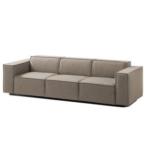 3-Sitzer Sofa KINX Webstoff Milan: Grau-Braun